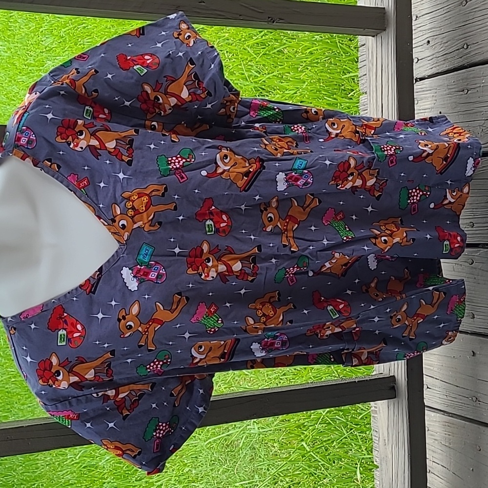 Rudolph scrub top
